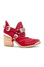 view 1 of 5 BOTINES CALHOUN in Red Suede Silver