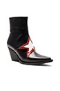 view 2 of 5 BOTINES GAZER in Black Red & White