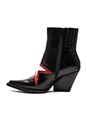 view 5 of 5 BOTINES GAZER in Black Red & White