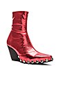view 2 of 5 BOTTINES WALTON ST in Red Metallic Silver