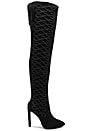 view 1 of 5 Sherise Over the Knee Boots in Black Suede