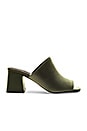 view 1 of 5 Perpetua Heels in Olive Satin