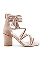 view 1 of 5 Despina Sandals in Champagne Velvet