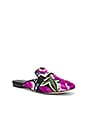 view 2 of 5 Ravis Slides in Purple Floral Silver