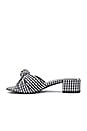 view 5 of 5 Beaton Mule in Black & White Gingham