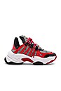 view 1 of 6 Wifi Sneaker in Red Patent Plaid