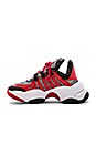 view 5 of 6 Wifi Sneaker in Red Patent Plaid