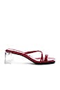 view 1 of 5 Mural Lo Heel in Wine Patent & Clear