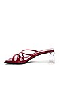 view 5 of 5 Mural Lo Heel in Wine Patent & Clear