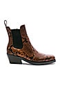 view 1 of 5 Poker Bootie in Brown & Black Snake