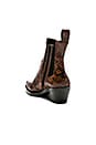 view 3 of 5 Poker Bootie in Brown & Black Snake