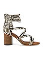view 1 of 5 Despina Sandal in Natural Python Combo