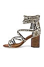 view 5 of 5 Despina Sandal in Natural Python Combo