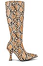 view 1 of 5 Corrode Boot in Beige Snake & Brown Suede