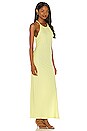view 2 of 3 Megan Compact Rib Racer Back Dress in Lemon