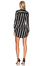 view 3 of 3 Bondi Pajama Mini Dress in Black Multi Stripe