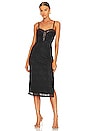 view 1 of 3 Roslyn Bustier Midi Dress in Black