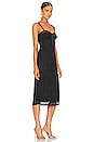 view 2 of 3 Roslyn Bustier Midi Dress in Black