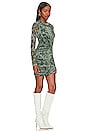 view 2 of 3 Augusta Mesh Mini Dress in Army Astrology