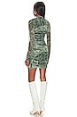 view 3 of 3 Augusta Mesh Mini Dress in Army Astrology