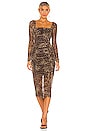 view 1 of 3 Kai Ruched Dress in Leopard
