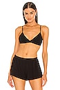view 1 of 4 Mimi Matte Jersey Triangle Bralette in Black
