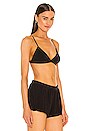 view 2 of 4 Mimi Matte Jersey Triangle Bralette in Black