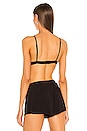 view 3 of 4 Mimi Matte Jersey Triangle Bralette in Black