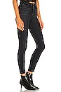 view 2 of 4 Rae High Waisted Skinny Ankle Jean With Dart in Noir