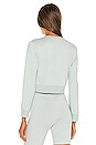 view 3 of 4 Uma Organic Stretch Terry Sweatshirt in Tide