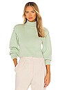 view 1 of 4 Max Heavy Rib Puff Sleeve Pullover in Mint