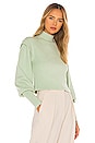 view 2 of 4 Max Heavy Rib Puff Sleeve Pullover in Mint