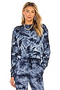 view 1 of 4 Tie Dye Cropped Sweatshirt in Indigo Tie Dye