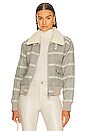 view 1 of 5 BLOUSON CARLYLE in Gray Plaid