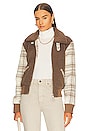 view 1 of 5 BLOUSON in Taupe Plaid