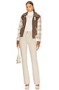 view 5 of 5 BLOUSON in Taupe Plaid
