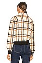 view 3 of 4 Pia Jacket in Camel Plaid Sherpa
