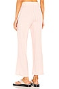 view 3 of 4 Celia Compact Rib Cropped Wide Leg Pant in Rosebud