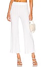 view 1 of 4 Celia Everyday Rib Cropped Wide Leg Pant in White