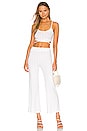 view 4 of 4 Celia Everyday Rib Cropped Wide Leg Pant in White
