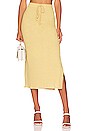 view 2 of 5 Liliana Drawstring Midi Skirt in Marigold Melange