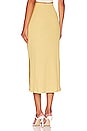 view 4 of 5 Liliana Drawstring Midi Skirt in Marigold Melange