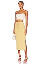 view 5 of 5 Liliana Drawstring Midi Skirt in Marigold Melange