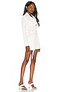 view 2 of 3 Darcy Cotton Twill Cargo Romper in White