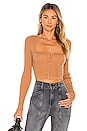 view 1 of 4 Ellee Bustier Top in Camel