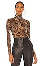 view 1 of 4 Asher Turtleneck Top in Leopard