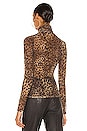 view 3 of 4 Asher Turtleneck Top in Leopard
