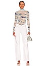 view 4 of 4 Charli Watercolor Turtleneck Top in Watercolor Print