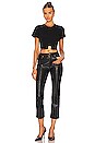 view 4 of 4 Jayden Draped Crop Top in Black