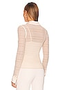 view 3 of 4 Robin Mesh Button Down Top in Ceramic